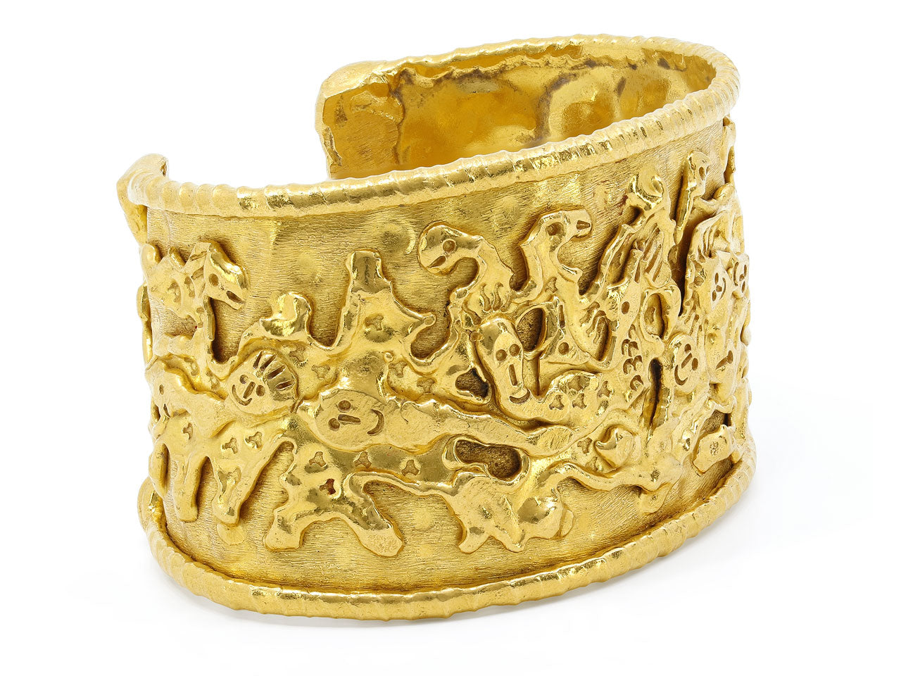 Jean Mahie 'Charming Monsters' Cuff in 22K Gold