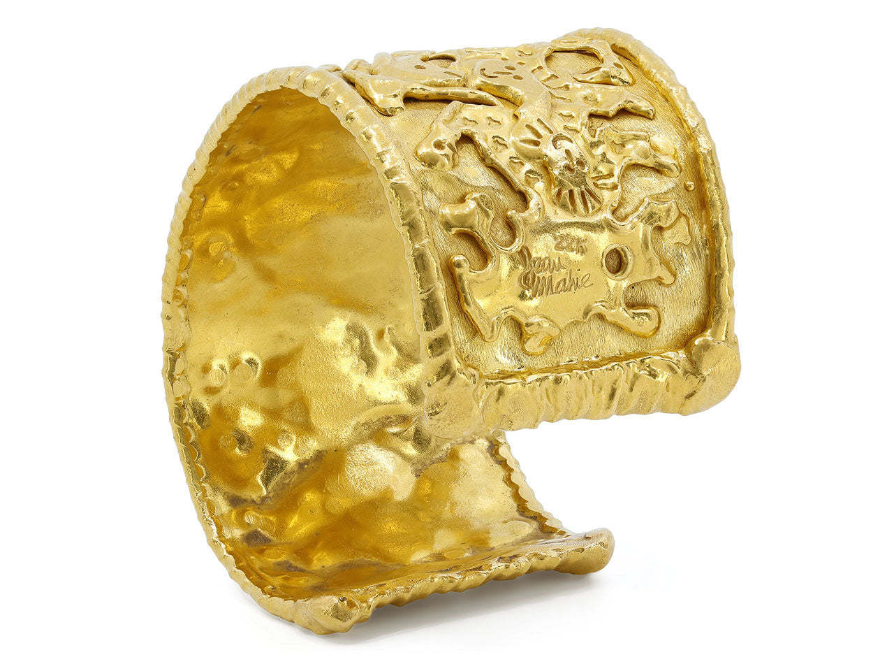 Jean Mahie 'Charming Monsters' Cuff in 22K Gold