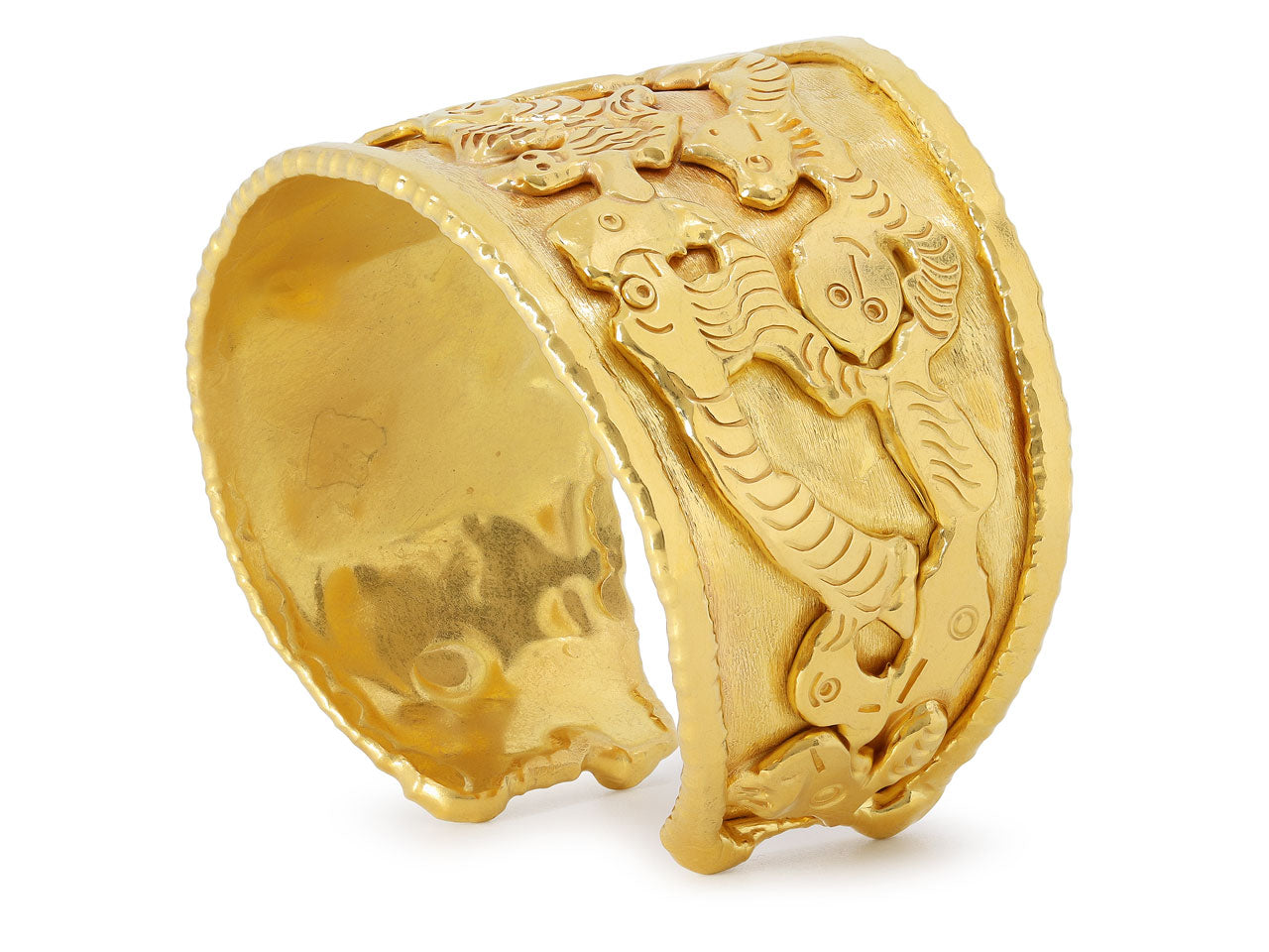 Jean Mahie 'Charming Monsters' Cuff in 22K Gold