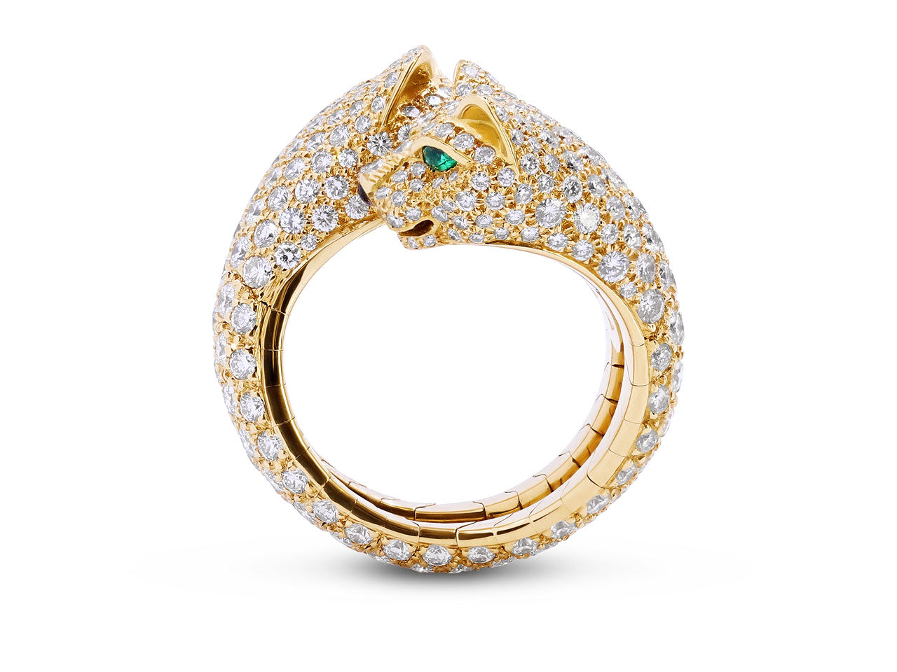 Cartier 'Panthère de Cartier' 'Lakarda' Diamond Ring in 18K Gold