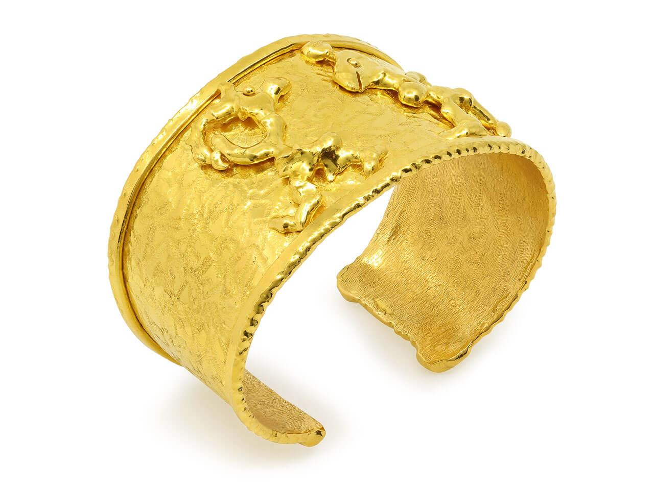 Jean Mahie 'Charming Monsters' Cuff Bracelet in 22K