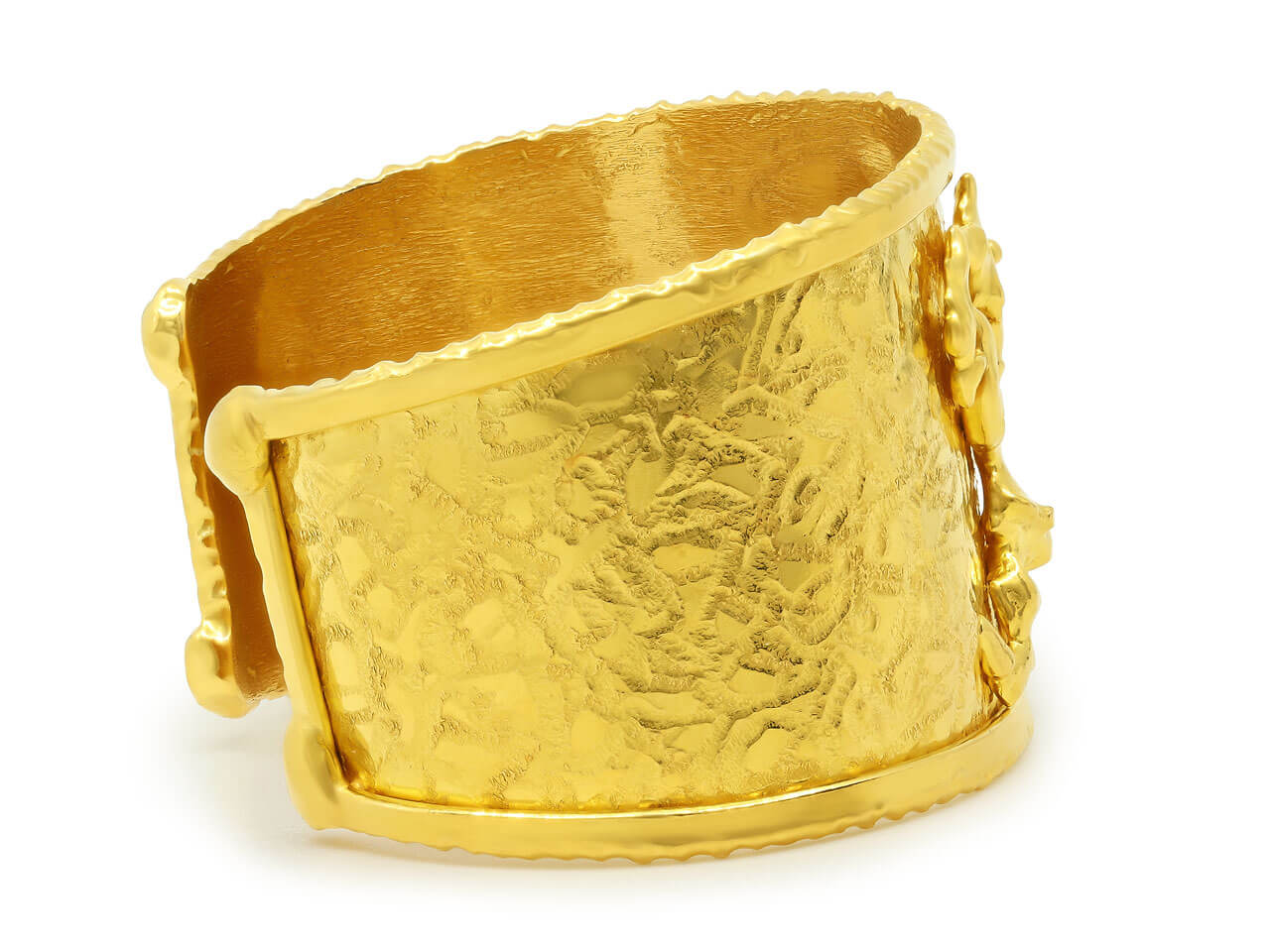 Jean Mahie 'Charming Monsters' Cuff Bracelet in 22K