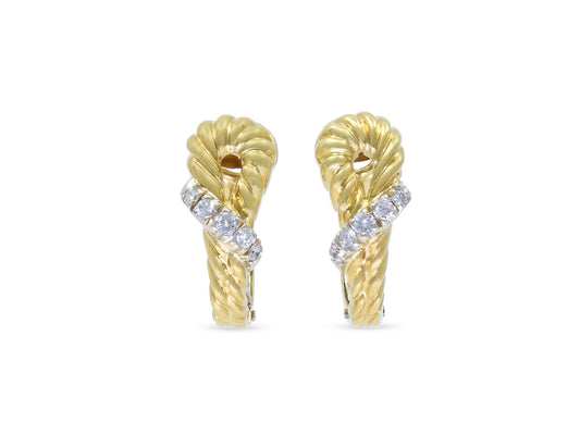 Diamond Earrings in 18K Gold