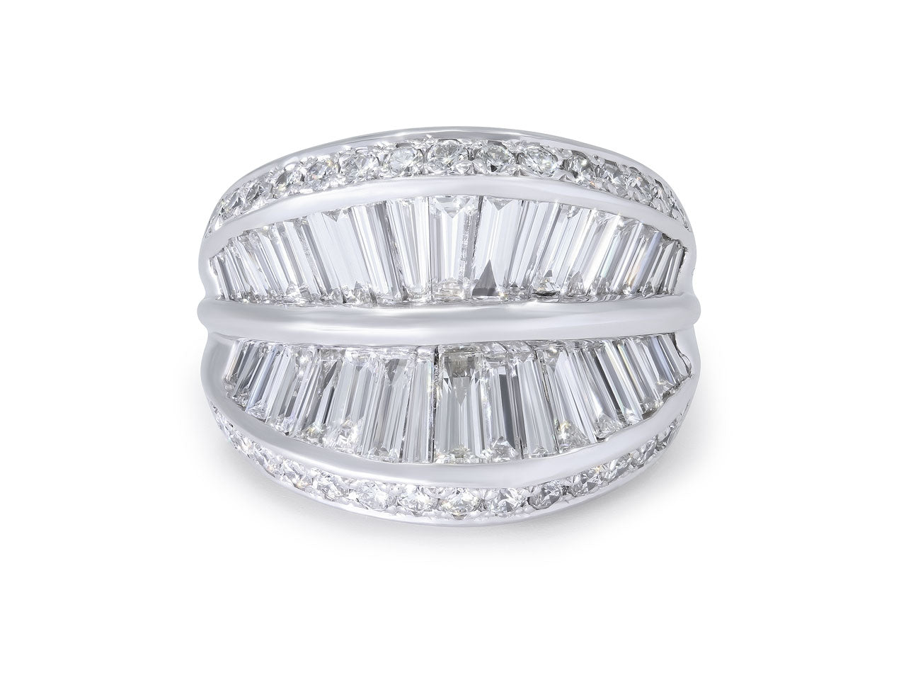 Diamond Cocktail Ring in 18K White Gold