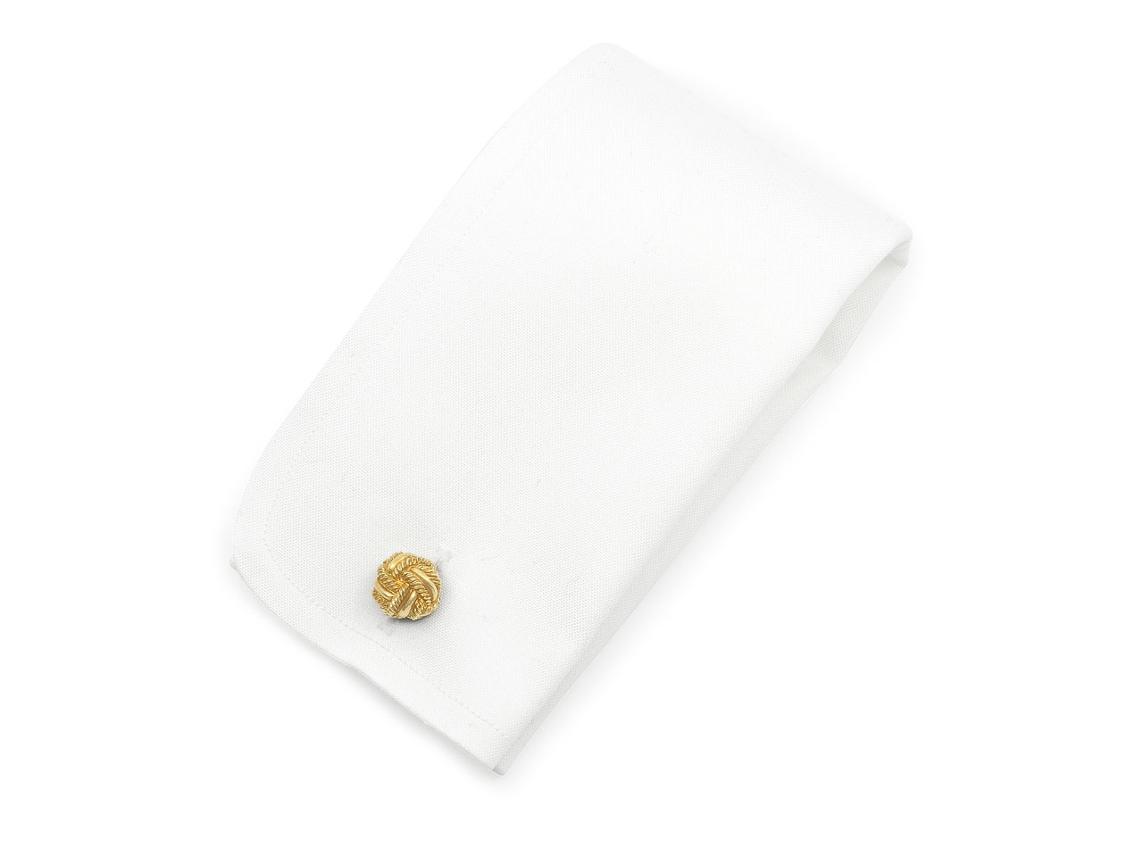 Tiffany & Co. Schlumberger Woven 'Love Knot' Cufflinks in 18K Gold