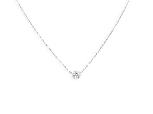 Beladora 'Bespoke' Old European Cut Diamond Solitaire, 0.52 carat J/I1, Pendant in Platinum