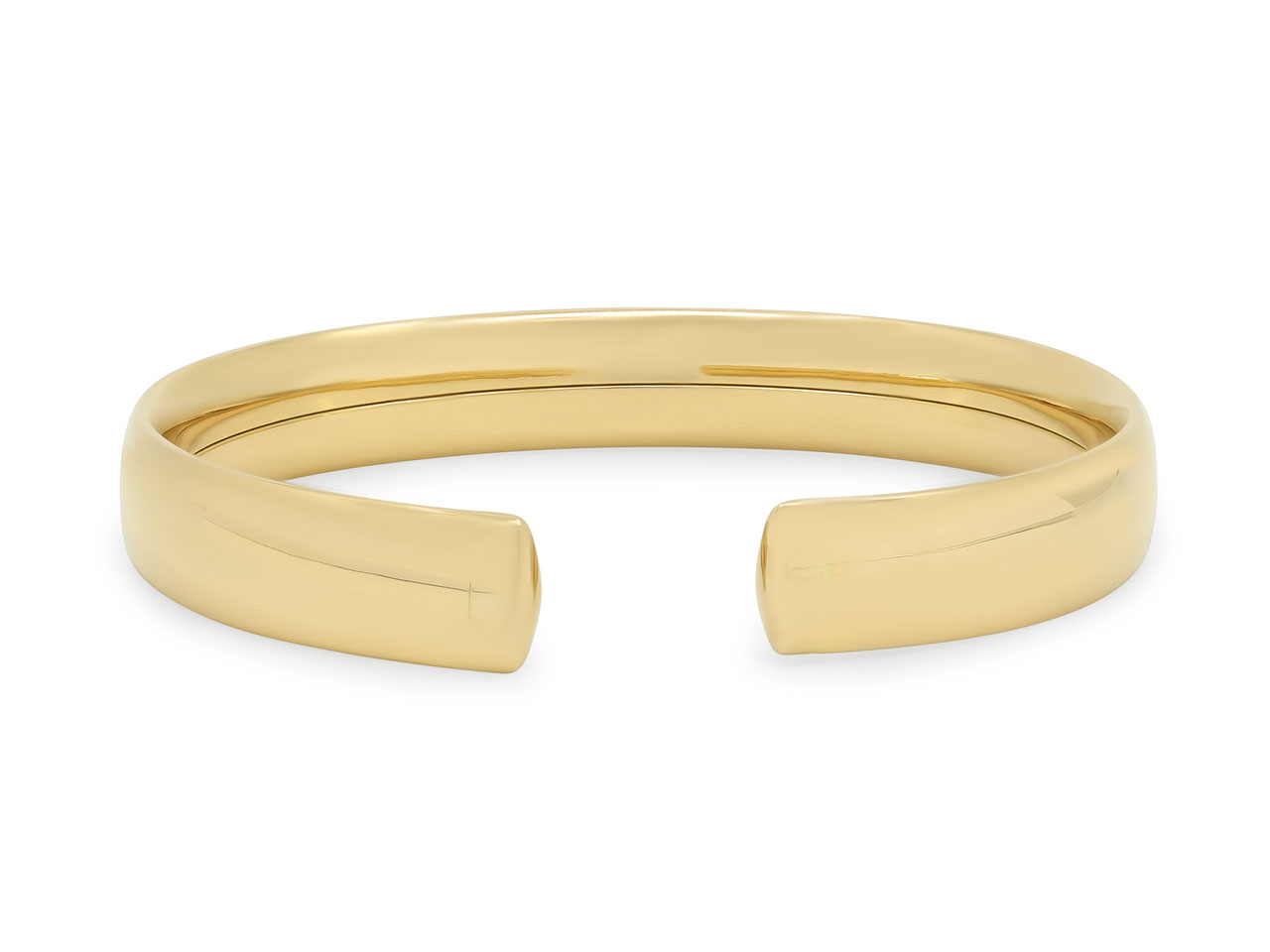 Italian Flexible Cuff Bracelet in 18K Gold, by Beladora