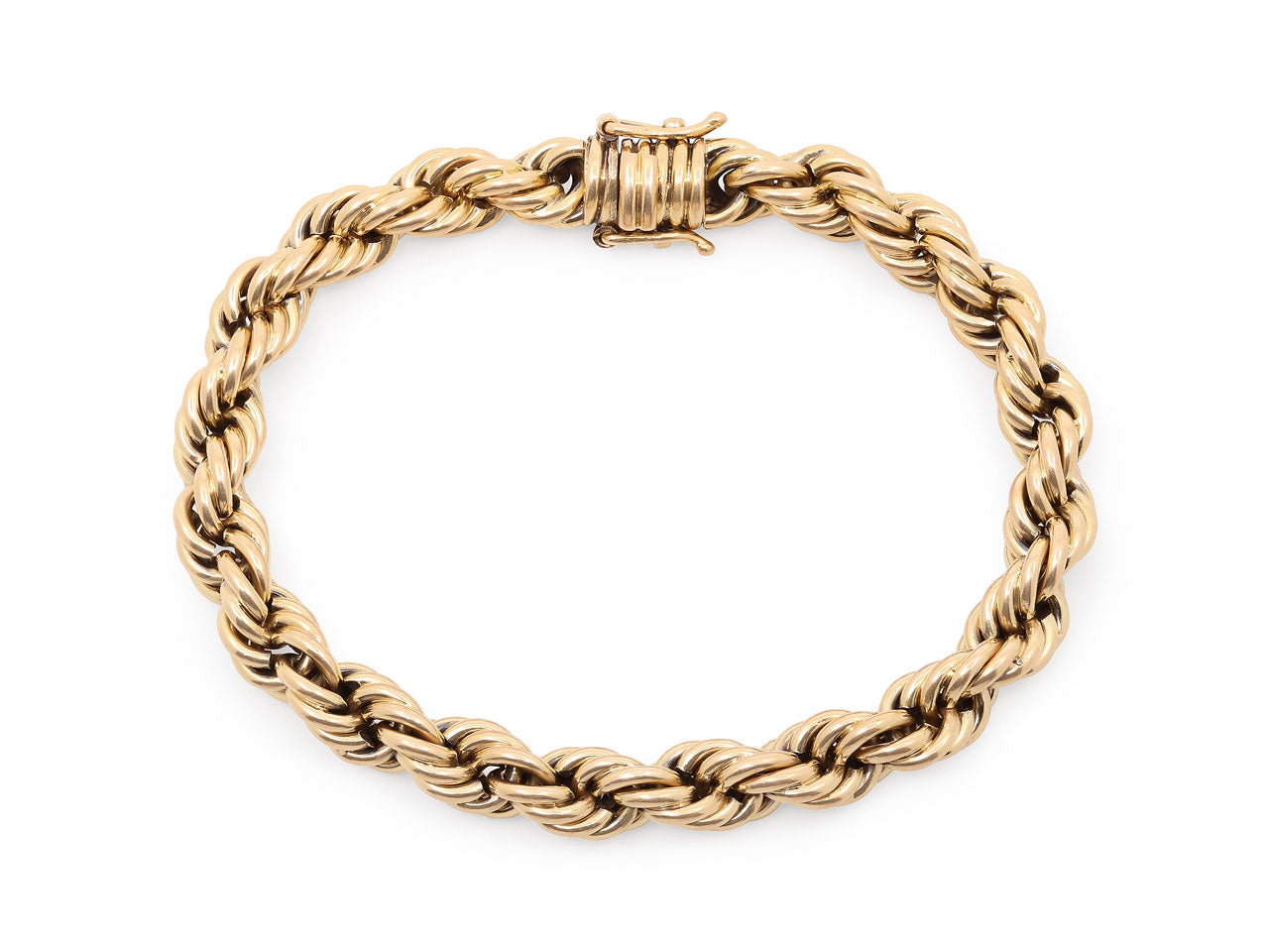 Twisted Rope Bracelet in 18K Gold