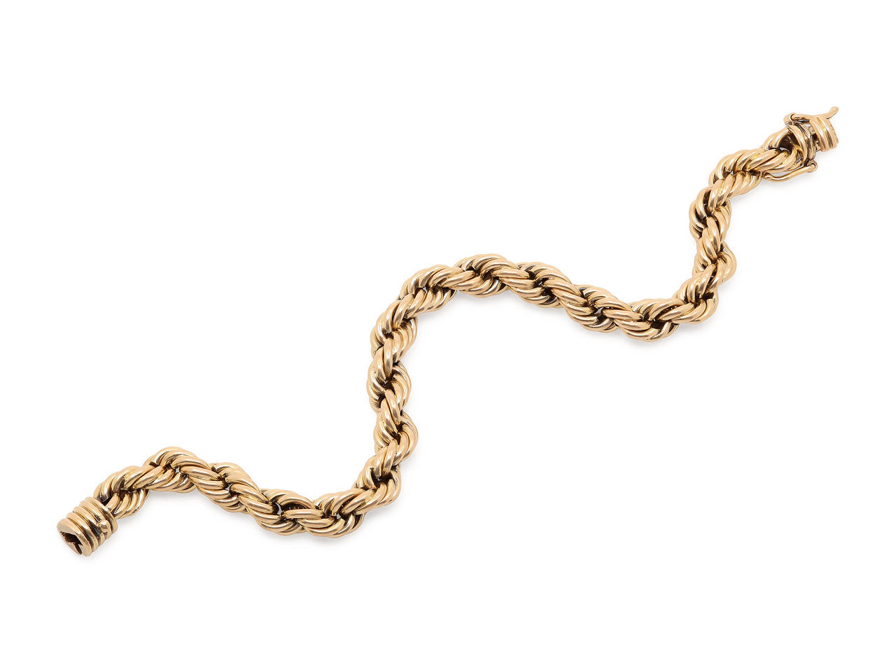 Twisted Rope Bracelet in 18K Gold