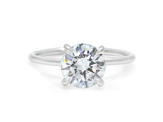 1.53 Carat H/VS1 Round Brilliant-cut Diamond, in a Platinum Band