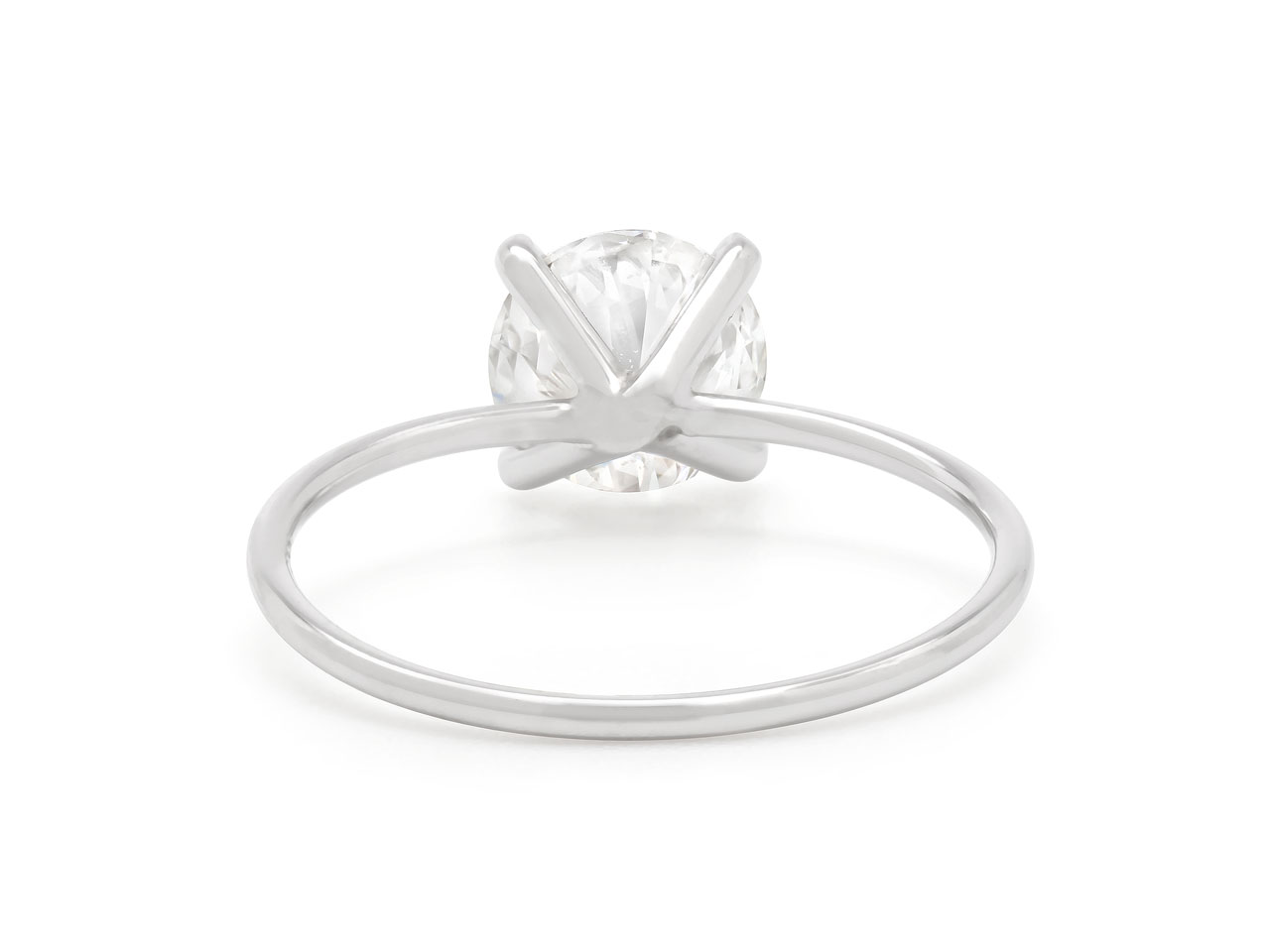 1.13 Carat G/VS2 Round Brilliant-cut Diamond, in a Platinum Band