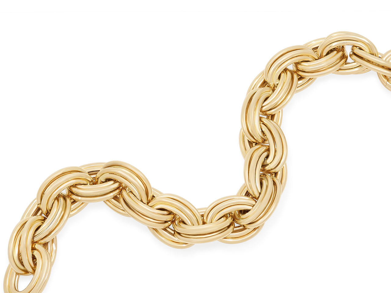 Italian Oval Link Bracelet in 18K Gold, by Beladora