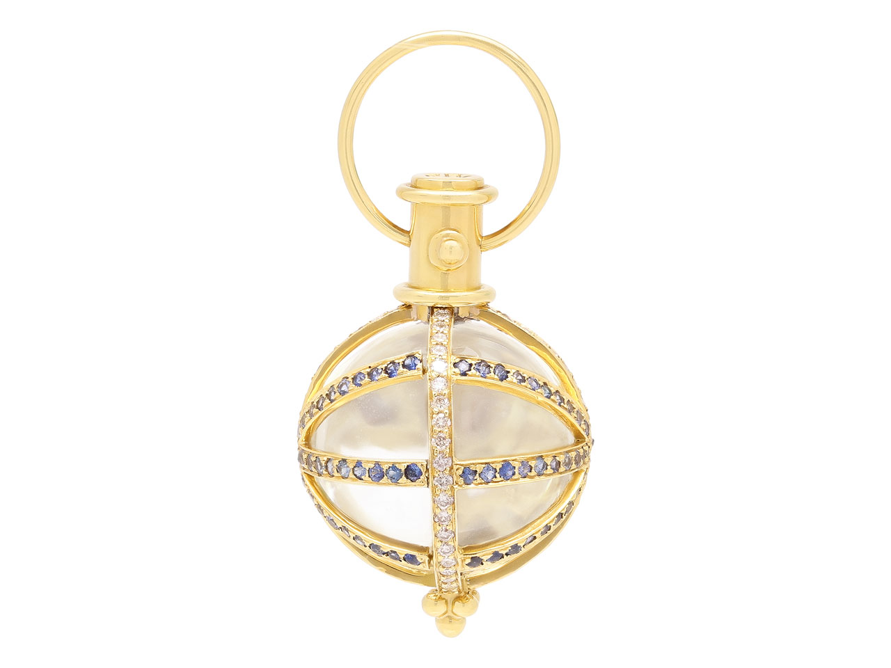 Temple St. Clair Diamond and Sapphire 'Cosmic Amulet' in 18K Gold