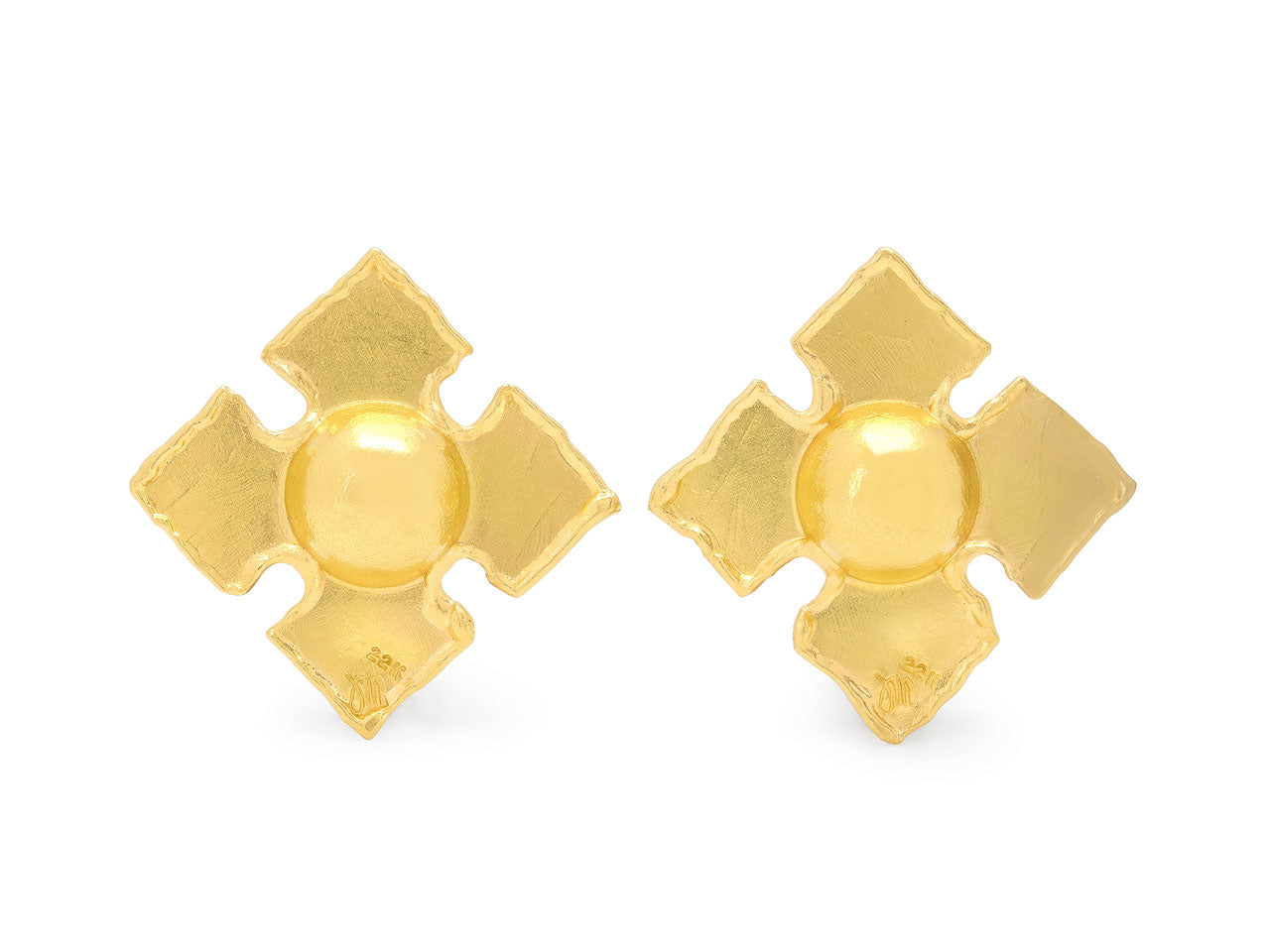 Jean Mahie Earrings in 22K Gold