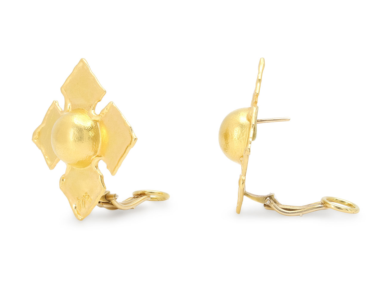 Jean Mahie Earrings in 22K Gold