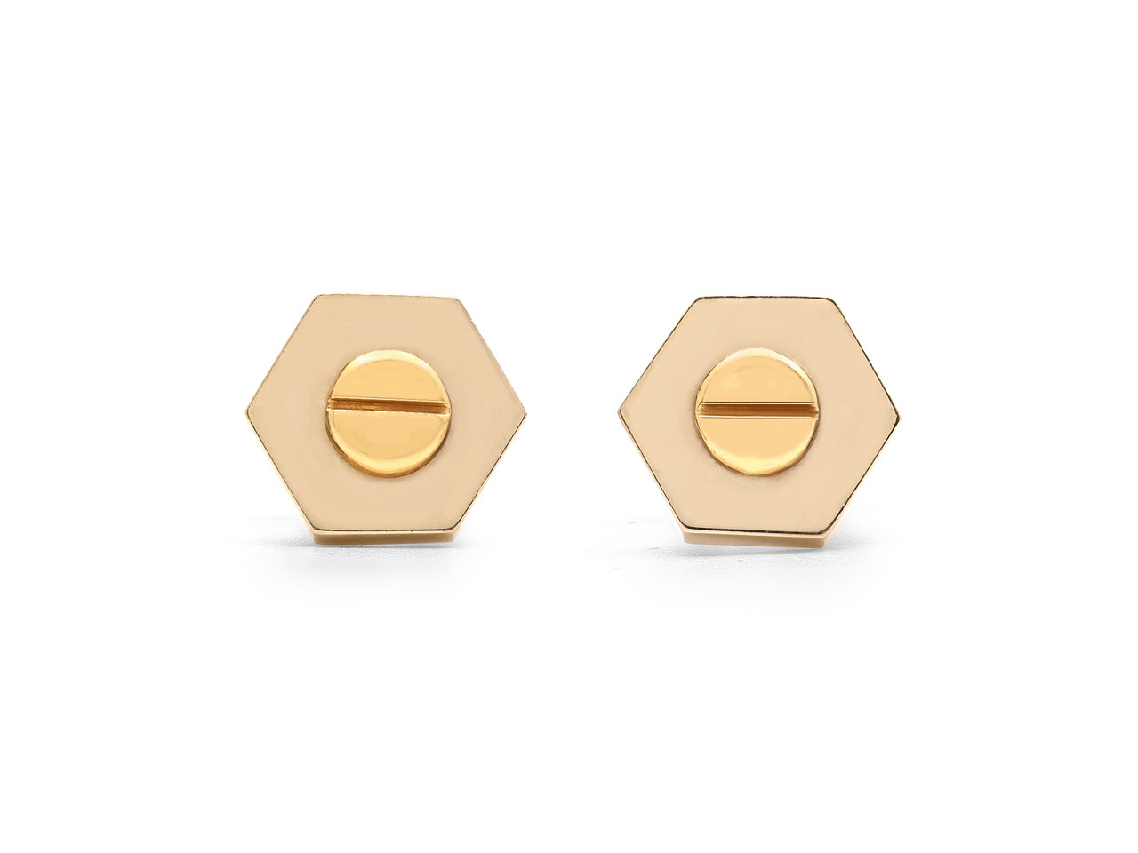 Van Cleef & Arpels Screw Head Cufflinks in 18K Gold