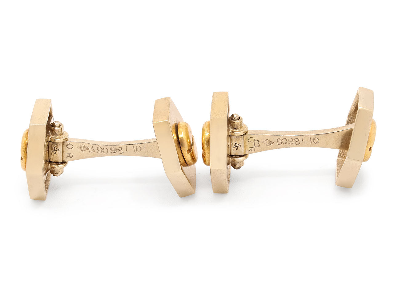 Van Cleef & Arpels Screw Head Cufflinks in 18K Gold