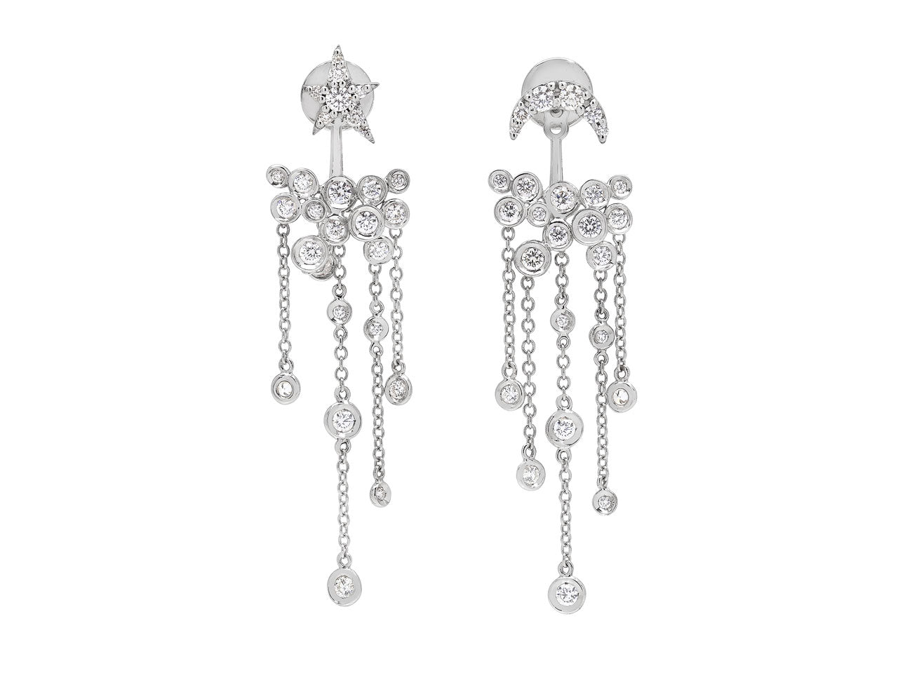 Giorgio Armani 'Firmamento' Diamond Earrings in 18K White Gold