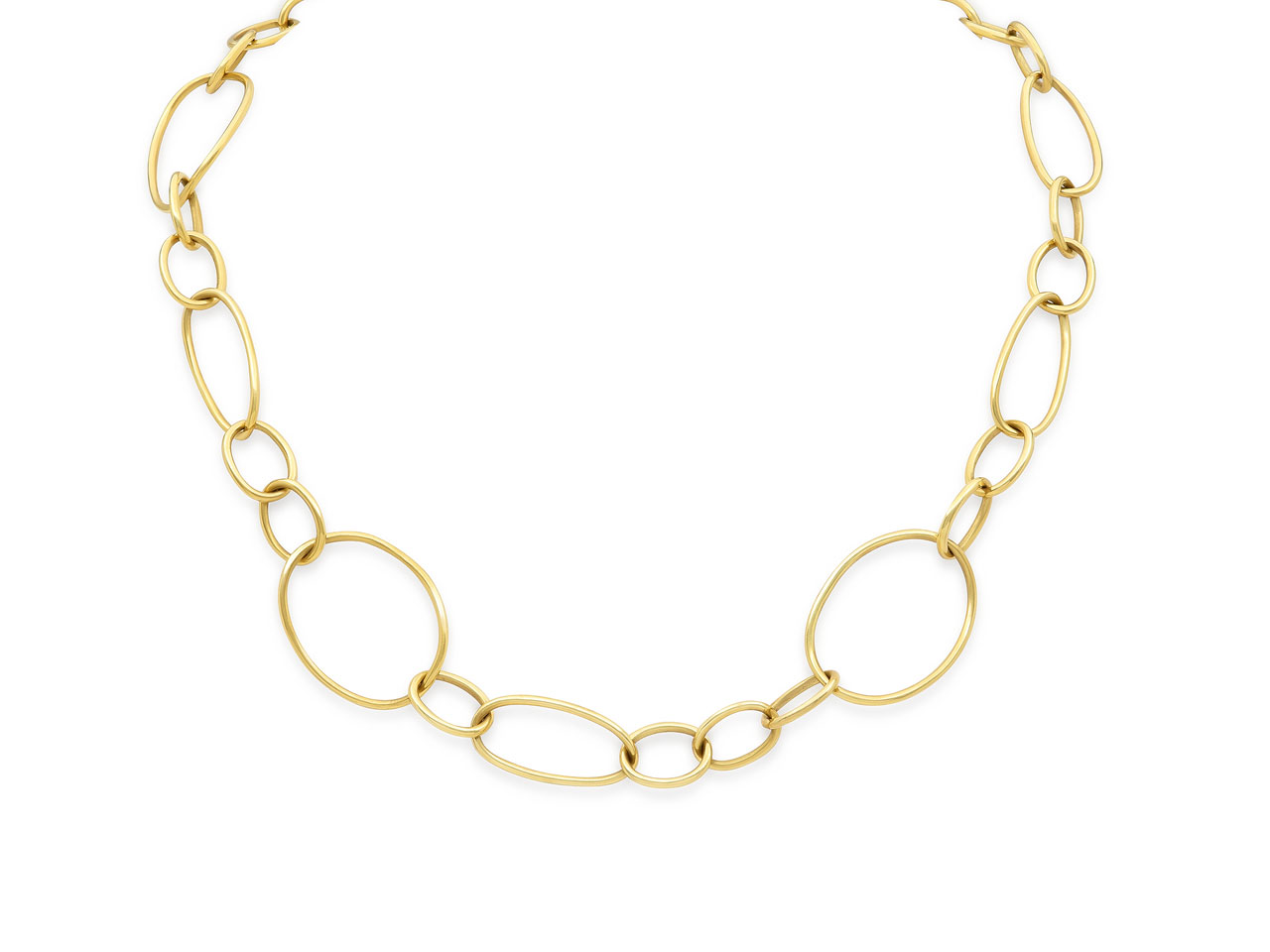 Multi-Link Necklace in 18K Gold