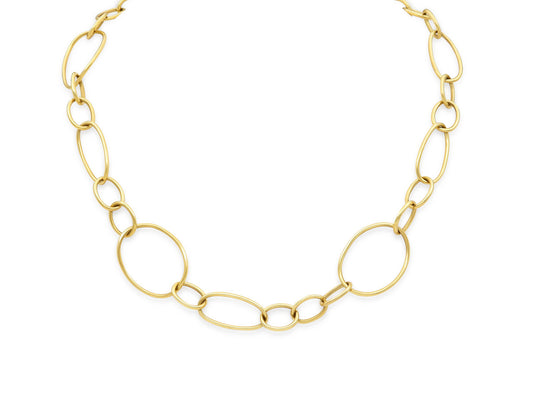 Multi-Link Necklace in 18K Gold