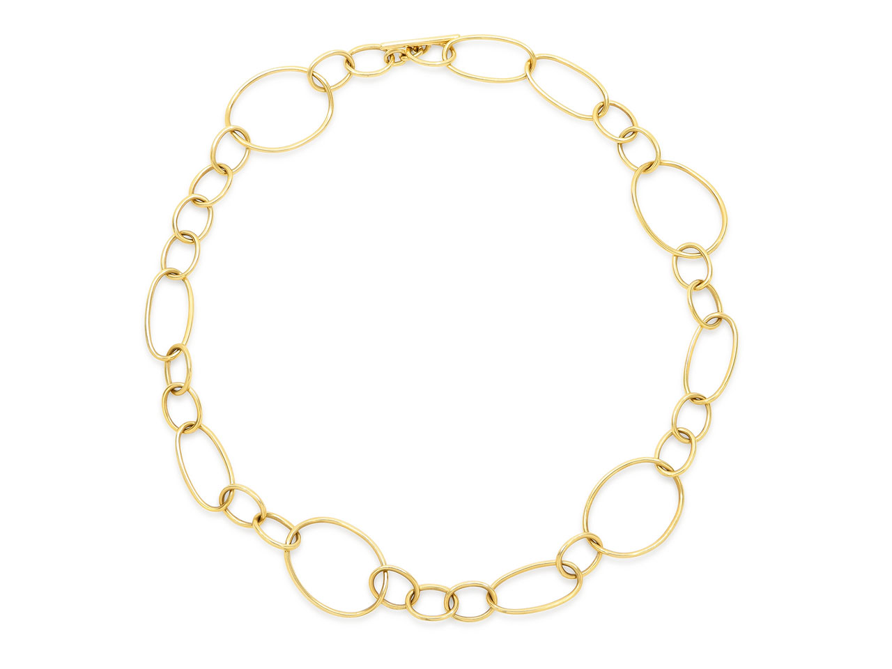 Multi-Link Necklace in 18K Gold