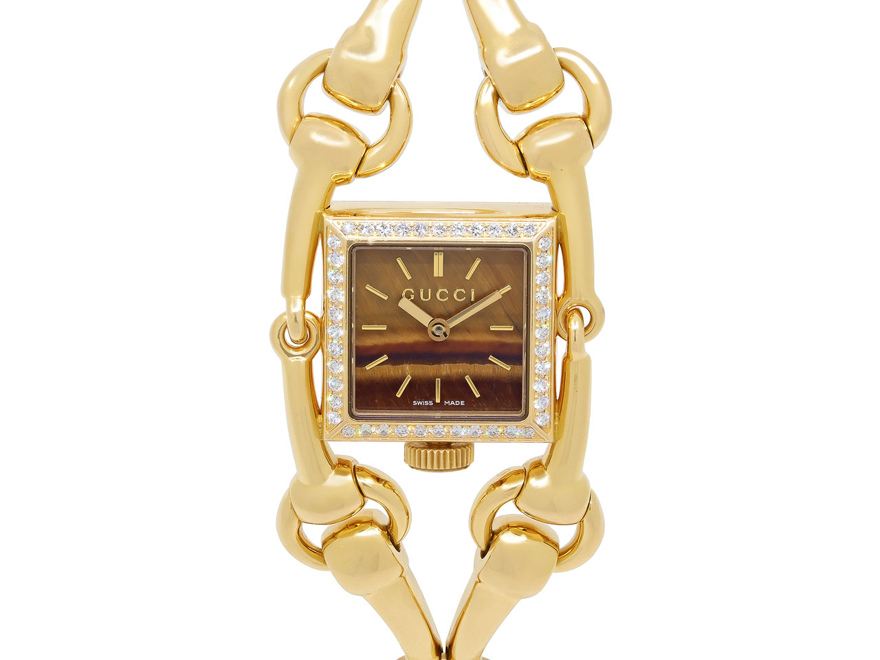 Gucci Horsebit 'Signoria' Watch in 18K Gold