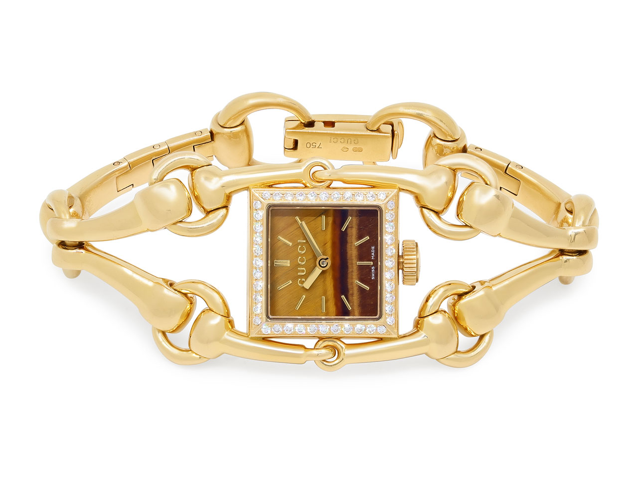 Gucci Horsebit 'Signoria' Watch in 18K Gold