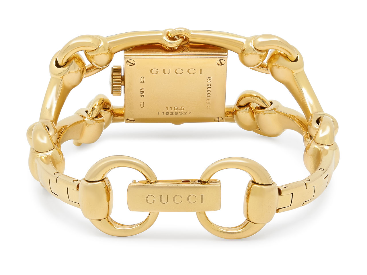 Gucci Horsebit 'Signoria' Watch in 18K Gold