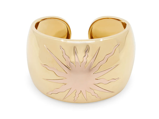 Verdura 'Sun Cuff' Bangle Bracelet in 18K Gold