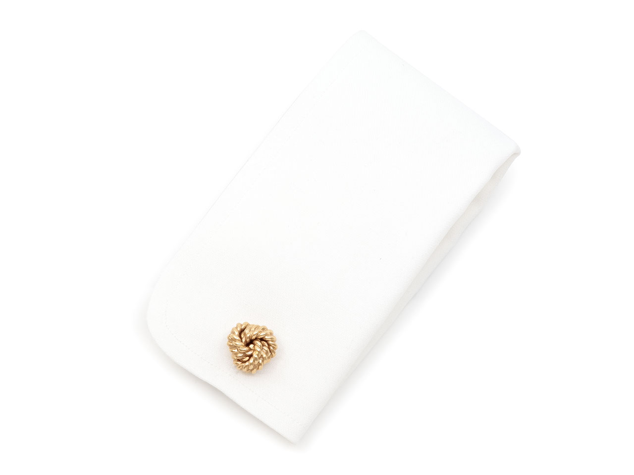 Tiffany & Co. Woven Knot Cufflinks in 14K Gold