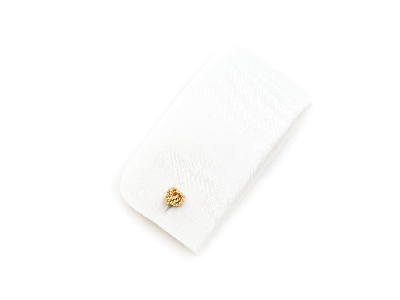 Tiffany & Co. Woven Knot Cufflinks in 18K Gold