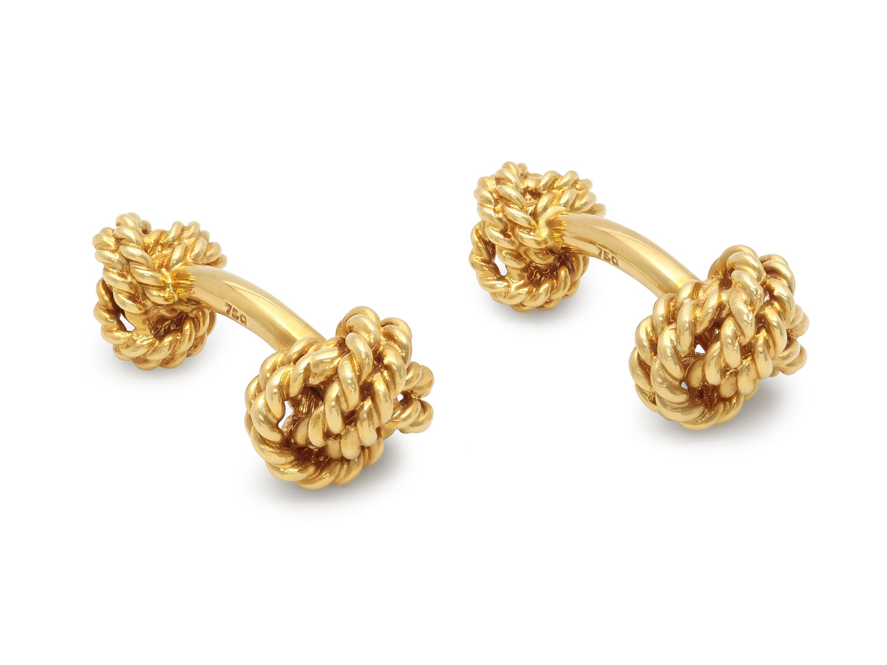 Tiffany & Co. Woven Knot Cufflinks in 18K Gold