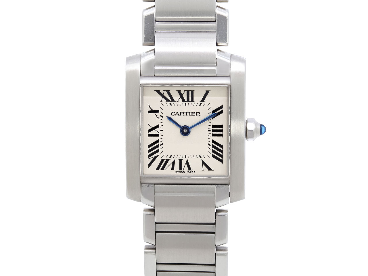 Cartier 'Tank Française' Watch in Stainless Steel