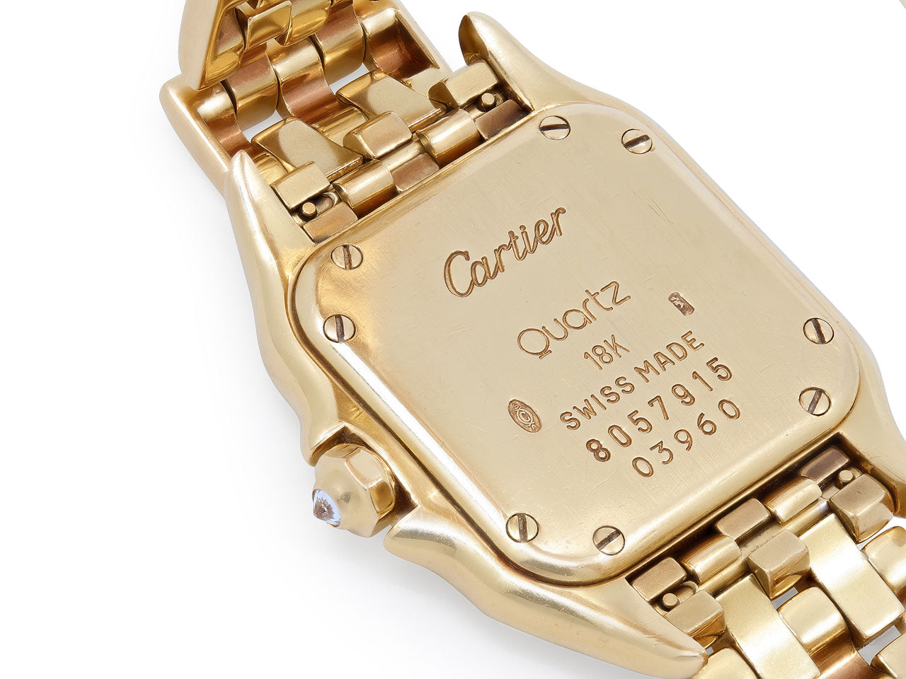 Cartier 'Panthère de Cartier' Diamond Watch in 18K Gold, 22 mm