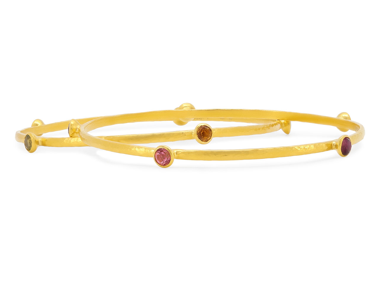 Pair of Gurhan 'Skittle' Bracelets in High Karat Gold