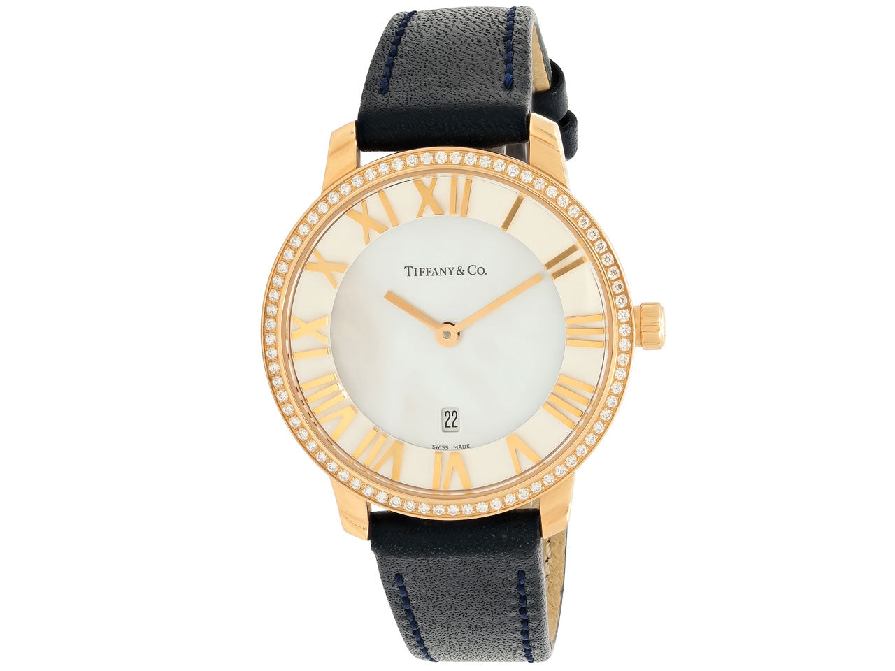 Tiffany & Co. 'Atlas' Watch in 18K Rose Gold, 31 mm