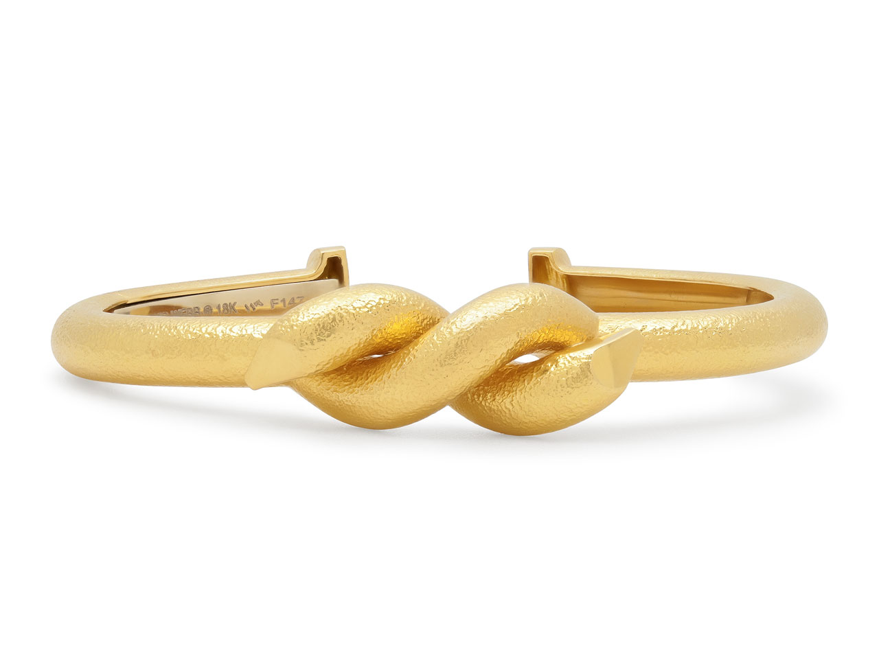 David Webb 'Twisted Nail' Cuff Bracelet in 18K Gold