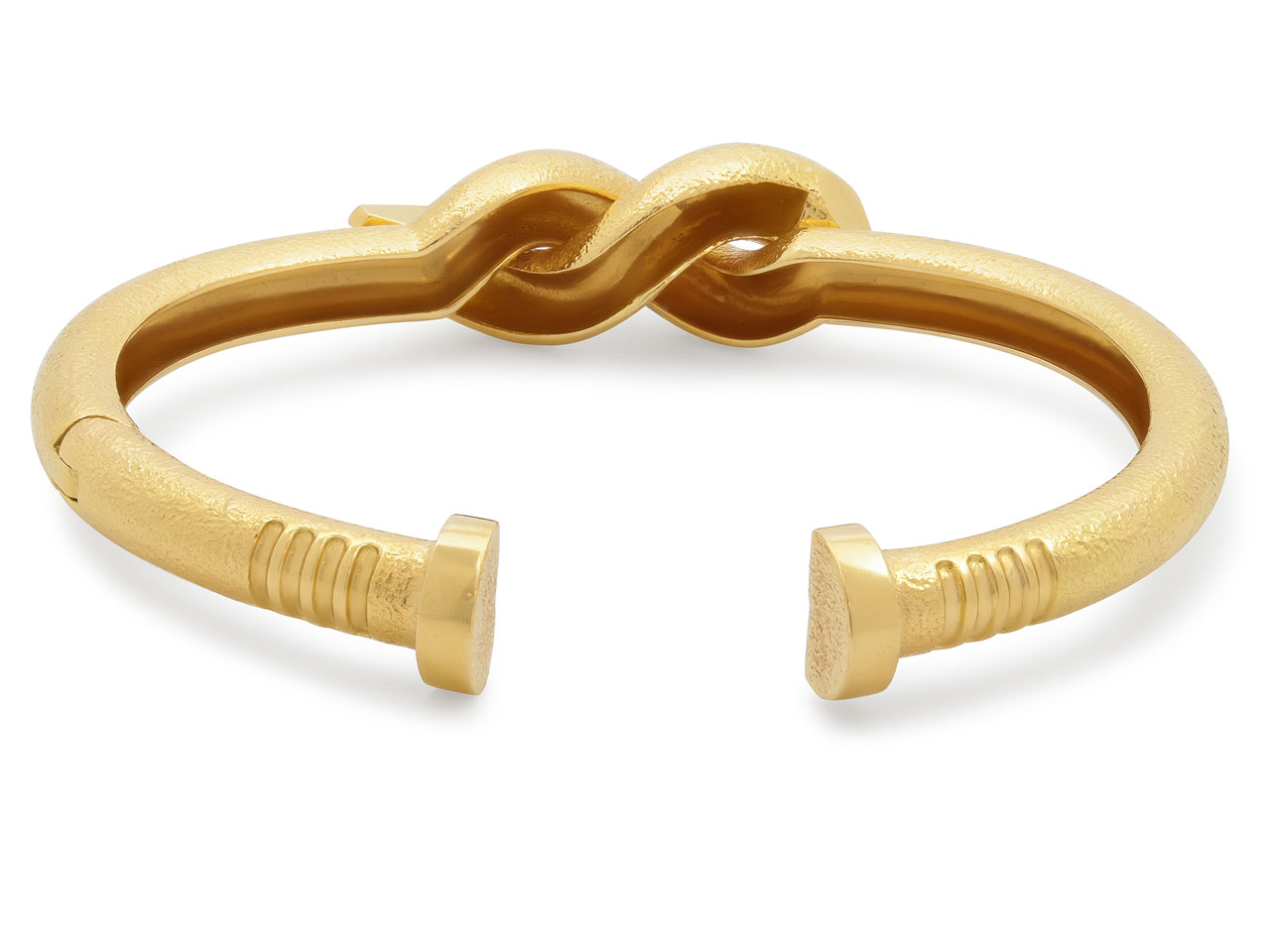 David Webb 'Twisted Nail' Cuff Bracelet in 18K Gold