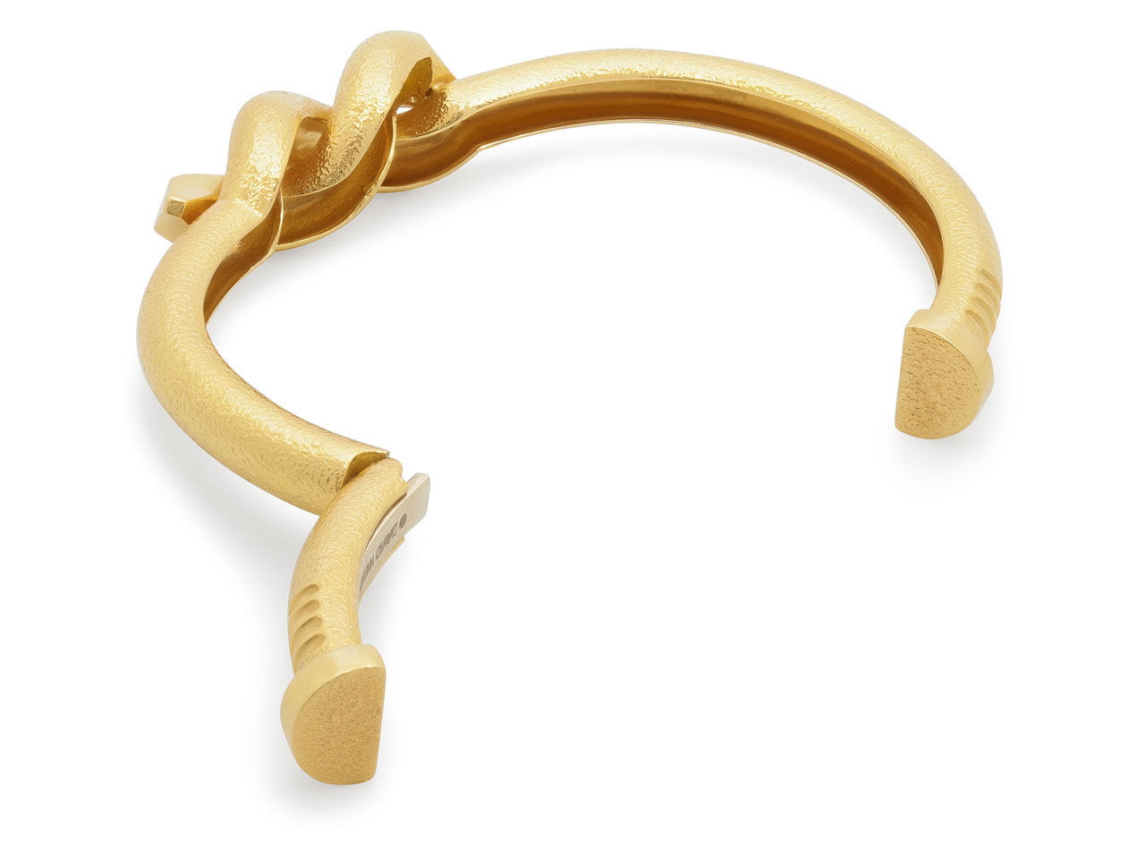 David Webb 'Twisted Nail' Cuff Bracelet in 18K Gold