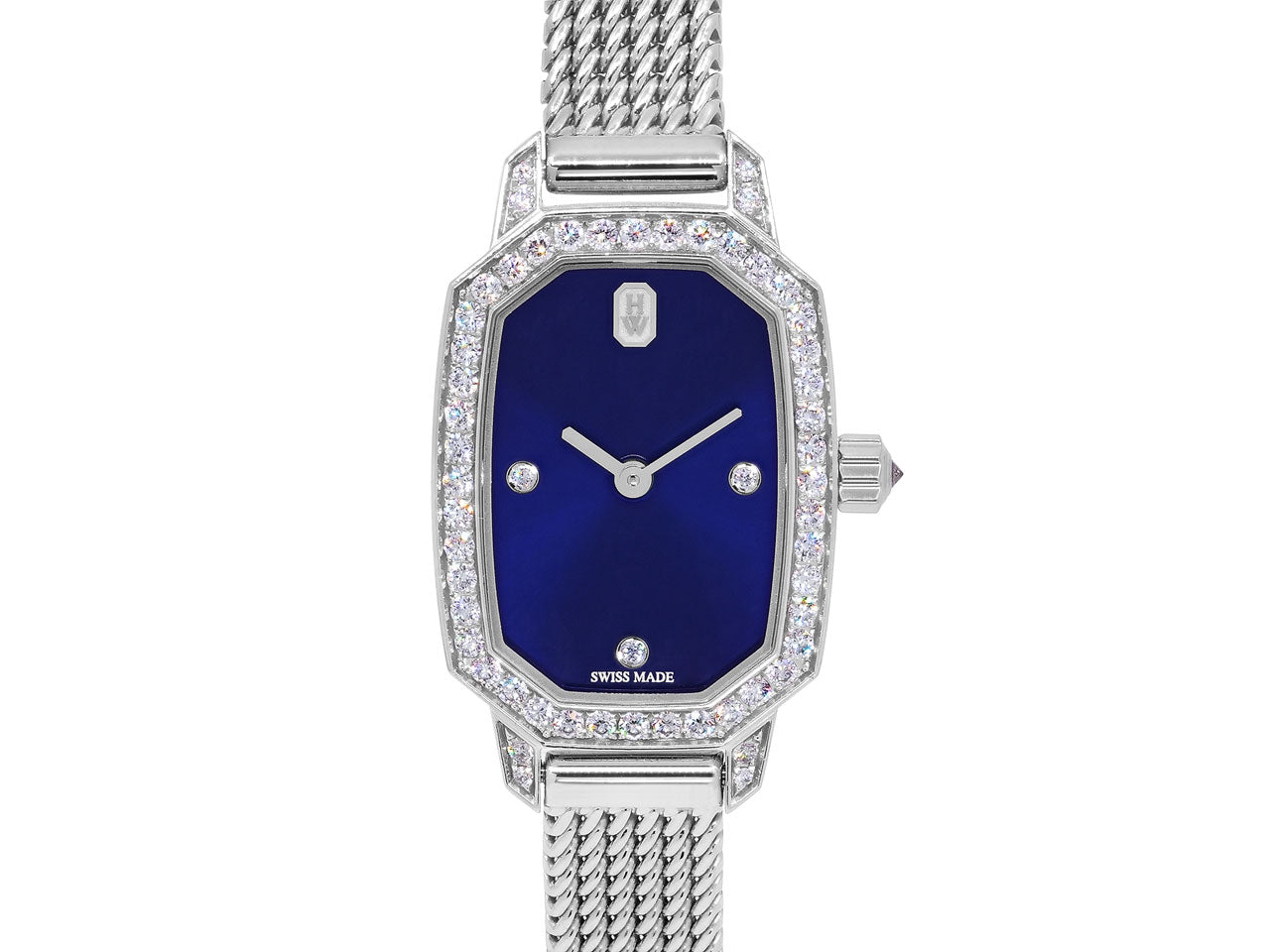 Harry Winston 'Emerald' Diamond Watch in 18K White Gold