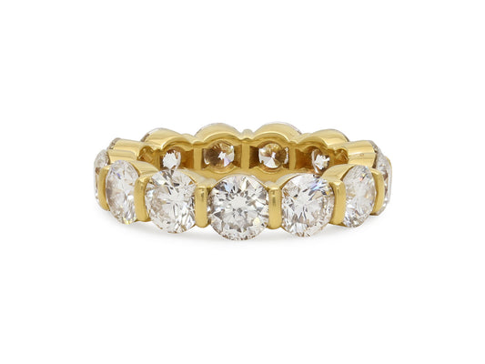 Gemlok Diamond Eternity Band in 18K Gold