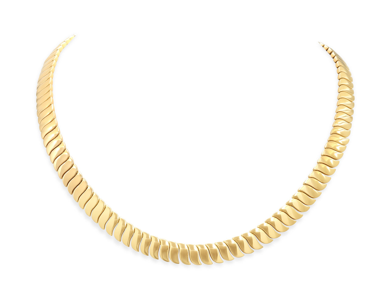 Flexible Link Necklace in 18K Gold, by Beladora