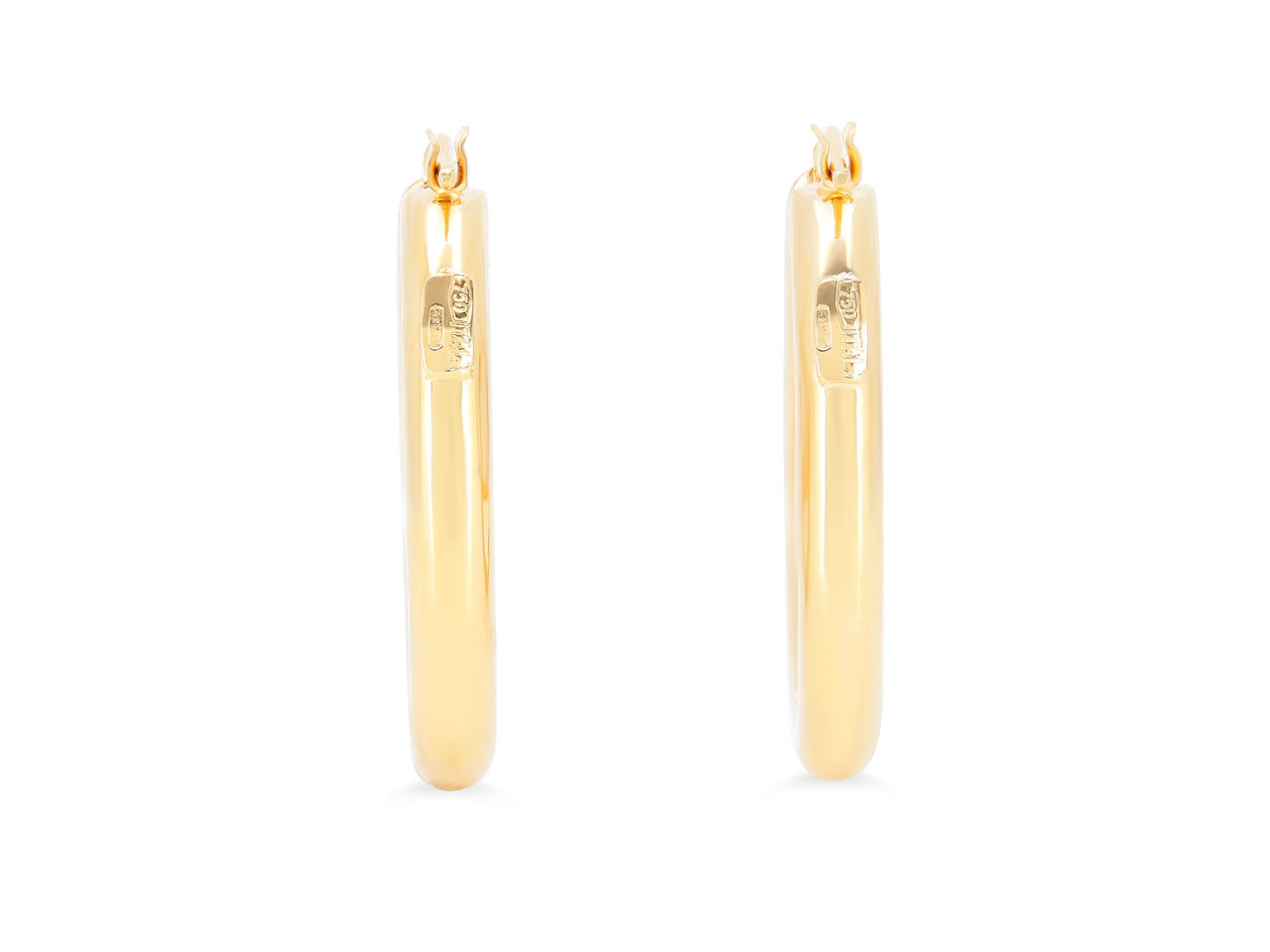 Anchor Link Earrings in 18K Gold, by Beladora