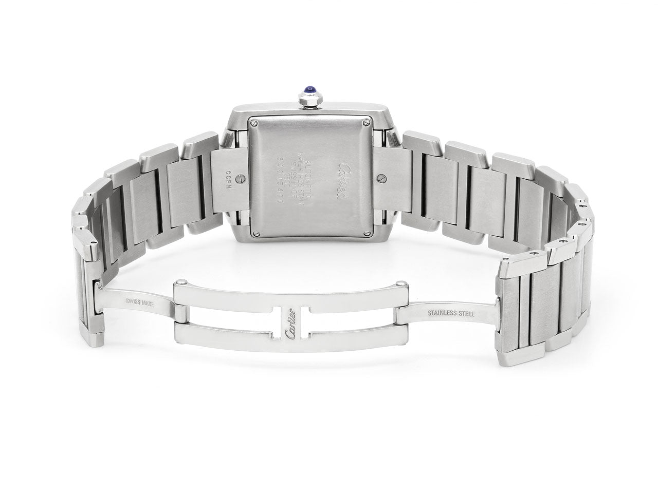 Cartier 'Tank Française' Watch in Stainless Steel, 28 mm