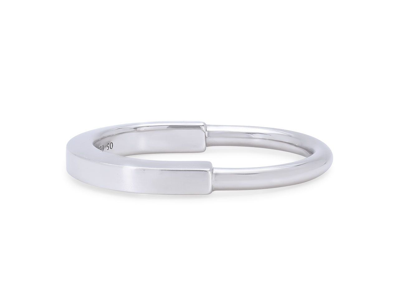 Tiffany & Co. 'Lock' Ring in 18K White Gold