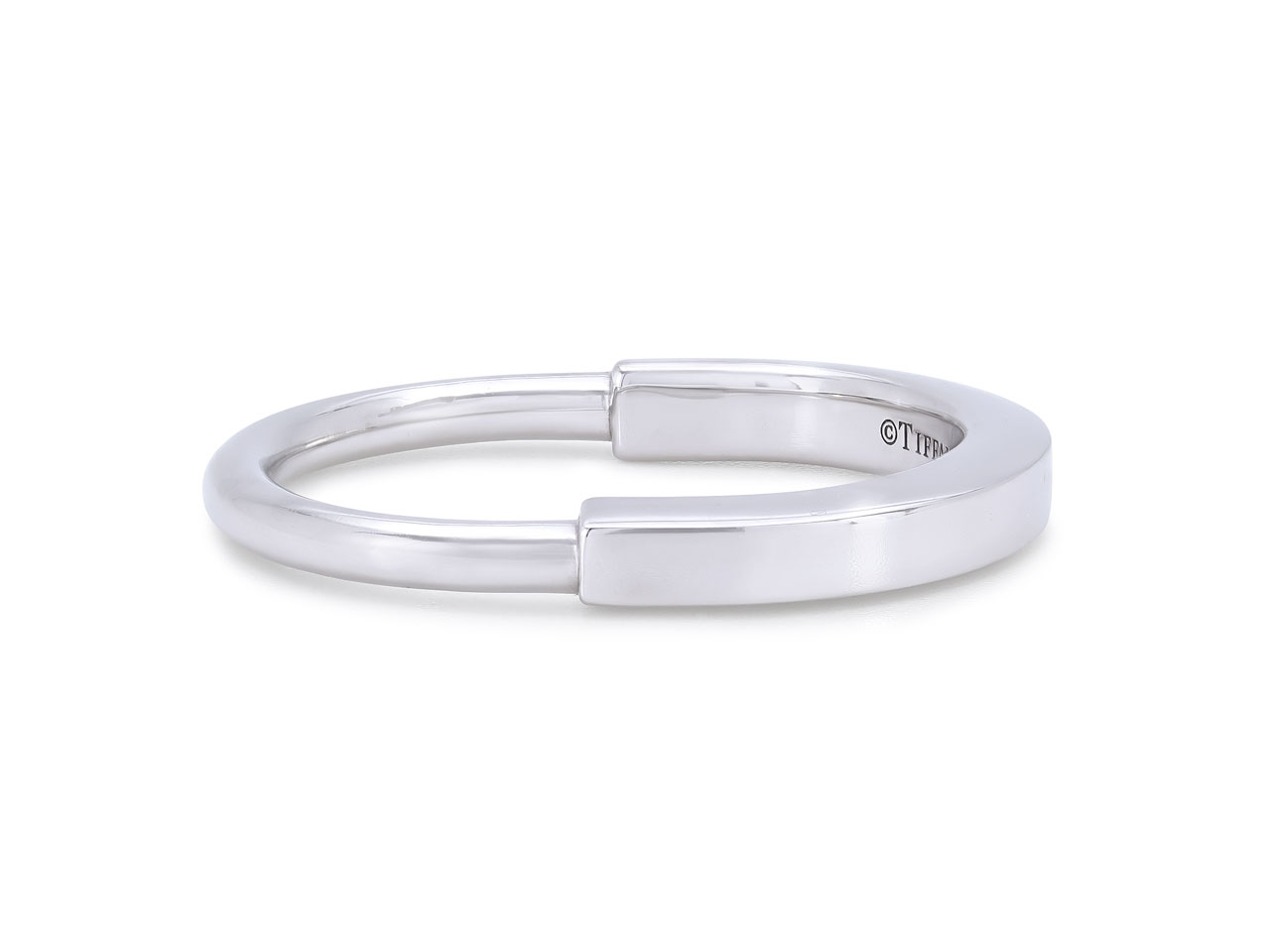 Tiffany & Co. 'Lock' Ring in 18K White Gold