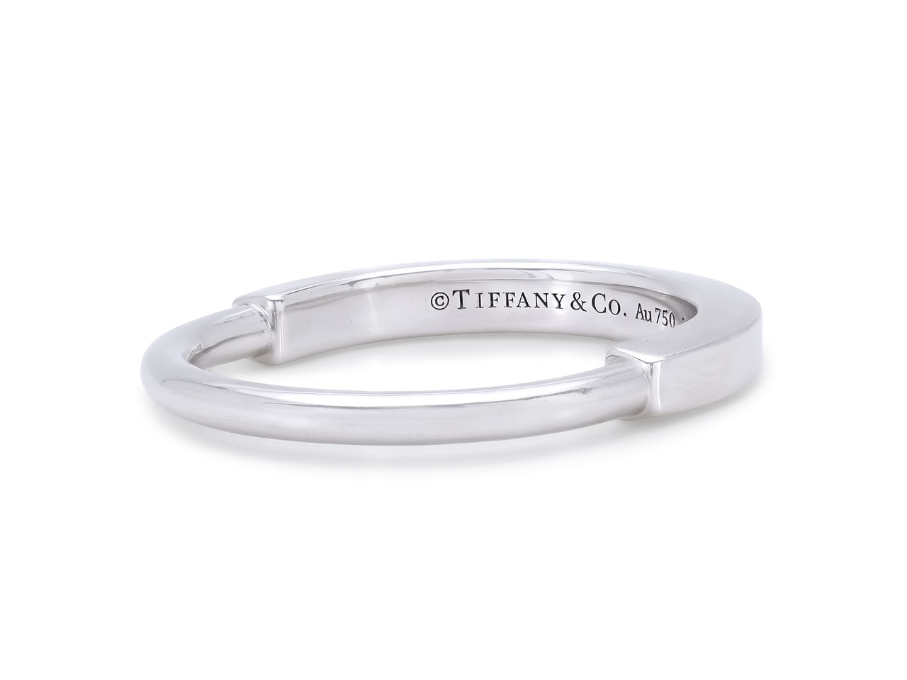 Tiffany & Co. 'Lock' Ring in 18K White Gold