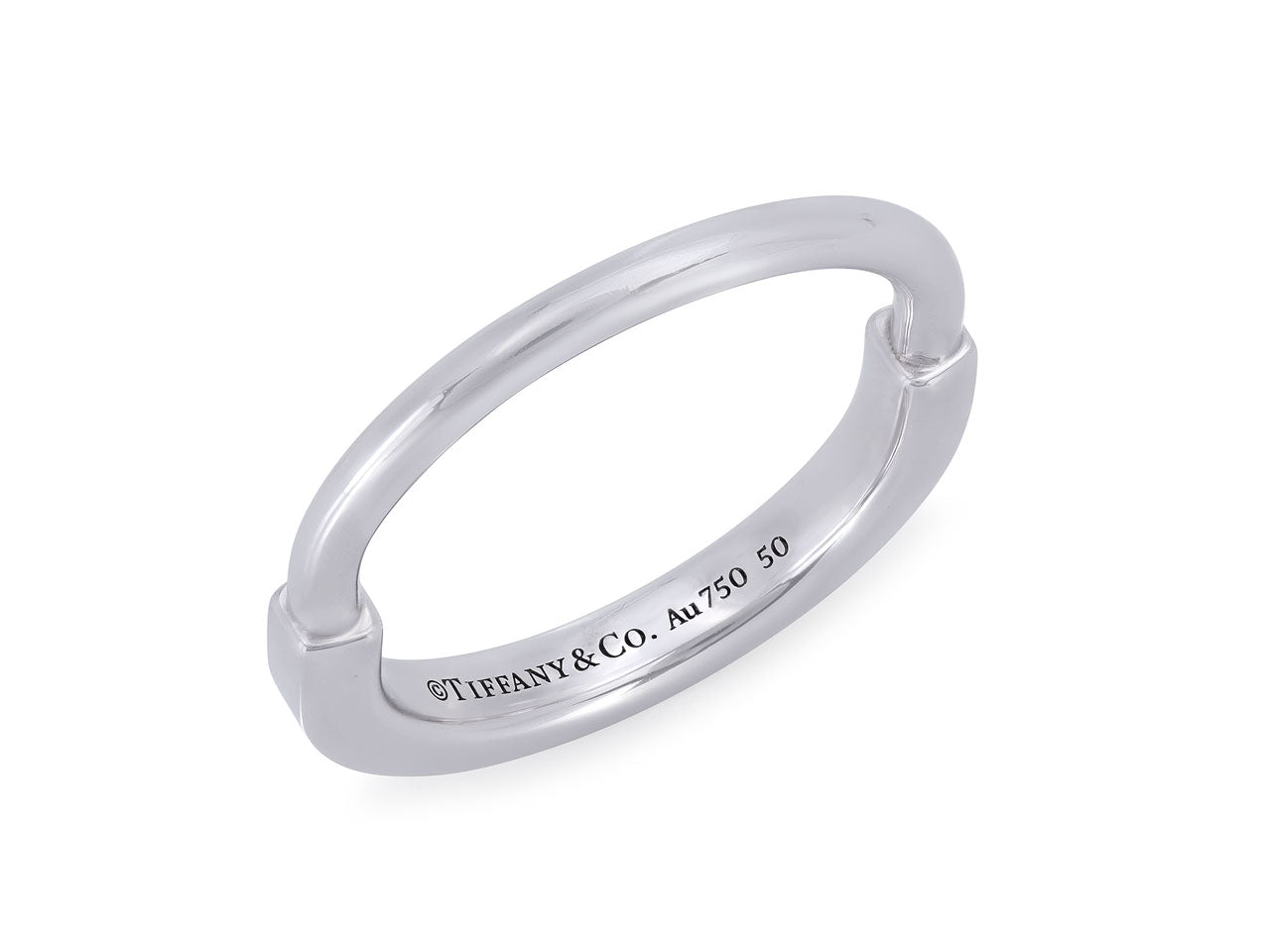 Tiffany & Co. 'Lock' Ring in 18K White Gold