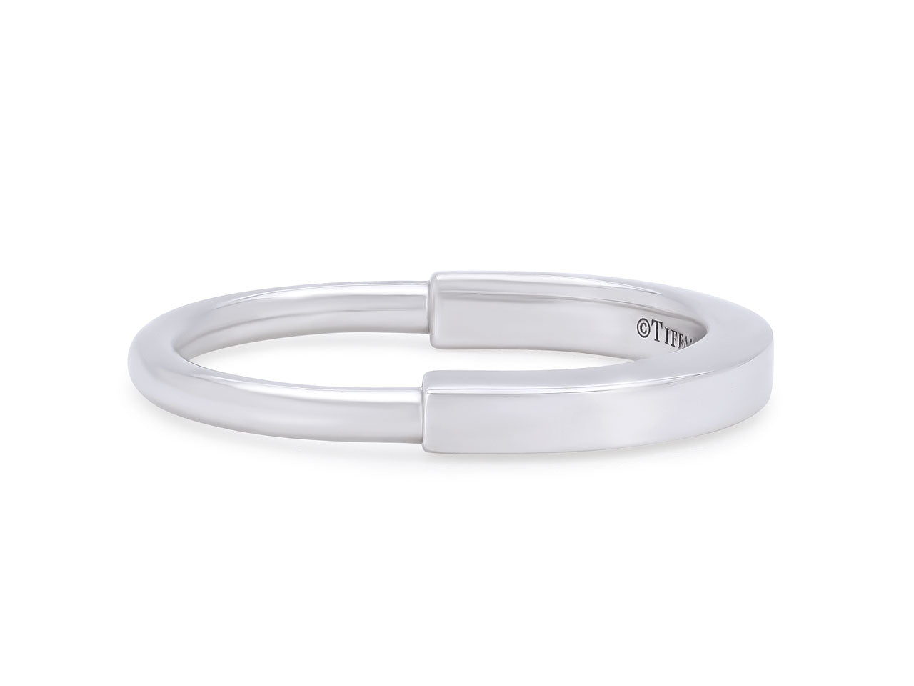 Tiffany & Co. 'Lock' Ring in 18K White Gold