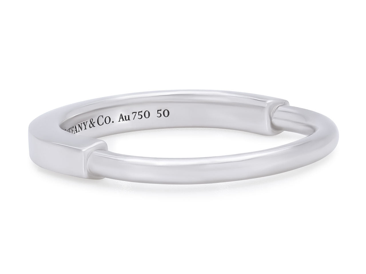 Tiffany & Co. 'Lock' Ring in 18K White Gold